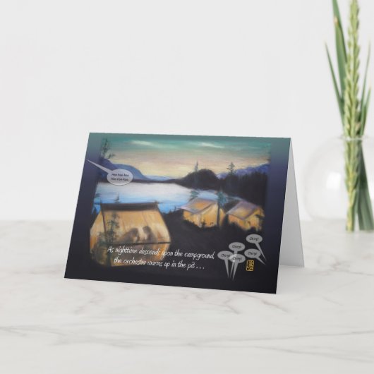 パステルテンツアットサンセットナイトサウンズ感動的 カード (正面)