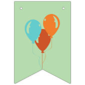 パステルディノ誕生日バンティン バンティングフラッグ (第1の旗)