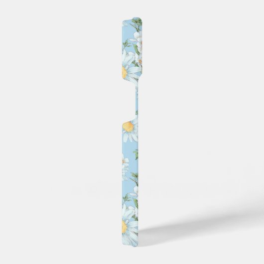 パステルデイジーフラワーガーデンパターン iPhoneケース (右側面)