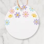 パステルデイジーフラワー誕生日 フェイバータグ (裏面)