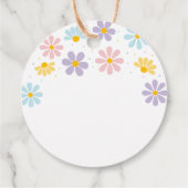 パステルデイジーフラワー誕生日 フェイバータグ (裏面)