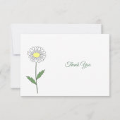 パステルデイジー葬儀サンキューノートカード サンキューカード (裏面)