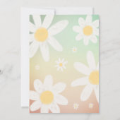 パステルデイジー誕生日パーティーの招待 招待状 (裏面)