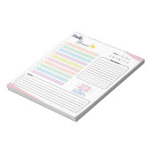 パステルデイリープランナー - やることリスト、リマインダー、メモ ノートパッド (回転)