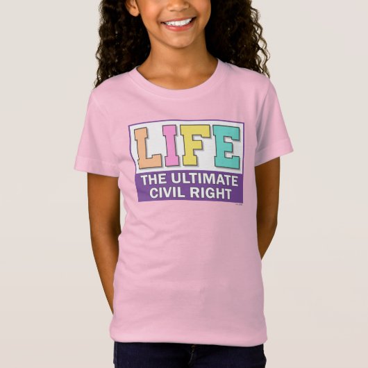 パステルデザインの女の子の服 Tシャツ (正面)