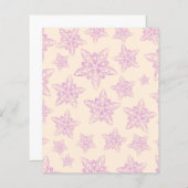 パステルデザインスクラップブック紙 – パープルフローラ (正面/裏面)