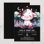 パステルデジタルカウズ誕生日 招待状 (正面/裏面)