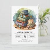 パステルデジタル探偵誕生日 招待状 (スタンド正面)