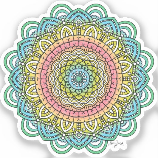 パステルデフルマンダラ シール (正面)