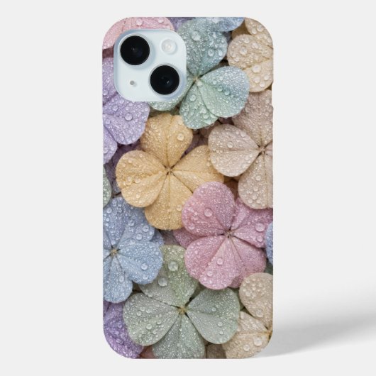 パステルデューキスドクローバーフラワーズ美学 Case-Mate iPhoneケース (裏面)