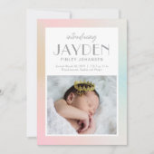 パステルデライトベビー誕生のお知らせ シーズンカード (正面)