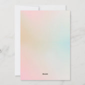 パステルデライトベビー誕生のお知らせ シーズンカード (裏面)