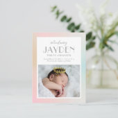 パステルデライトモダン生誕発表葉書 ポストカード (スタンド正面)