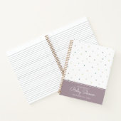 パステルトライアングルドードル |赤ちゃんシャワーのゲストブック ノートブック (内部)