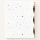 パステルトライアングルドードル |赤ちゃんシャワーのゲストブック ノートブック (裏面)