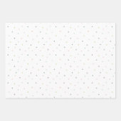 パステルトライアングルドールパターン ラッピングペーパーシート (正面3)