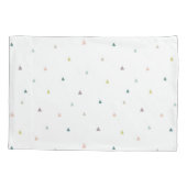 パステルトライアングルドールパターン 枕カバー (裏面-左)