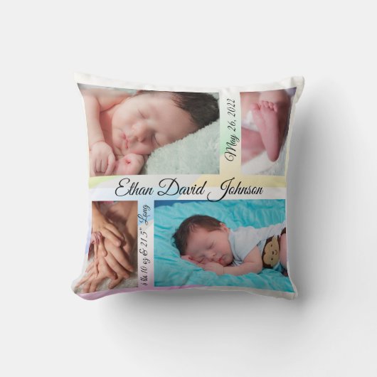 パステルトライアングルベビー クッション (正面)