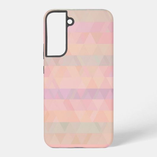 パステルトライイングル幾何学柄 スマホケース SAMSUNG GALAXYケース (裏面)