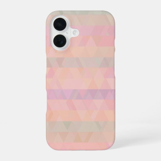 パステルトライイングル幾何学模様スマホケース iPhone 16ケース (裏面)