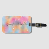 パステルトレンディーモダンシックファンシー書道 ラゲッジタグ (正面横)