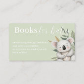 パステルトロピカルサファリ動物の本ベビー 名刺 (正面)