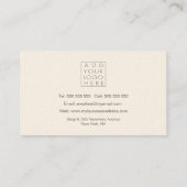 パステルトロピカルパームズビジュアルデザインアーティスト 名刺 (裏面)