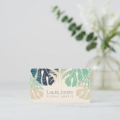 パステルトロピカルパームズビジュアルデザインアーティスト 名刺 (スタンド正面)