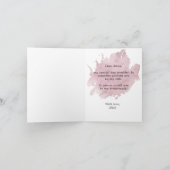 パステルトロピカルフェスティバル花嫁の折りたたみカード シーズンカード (内部)