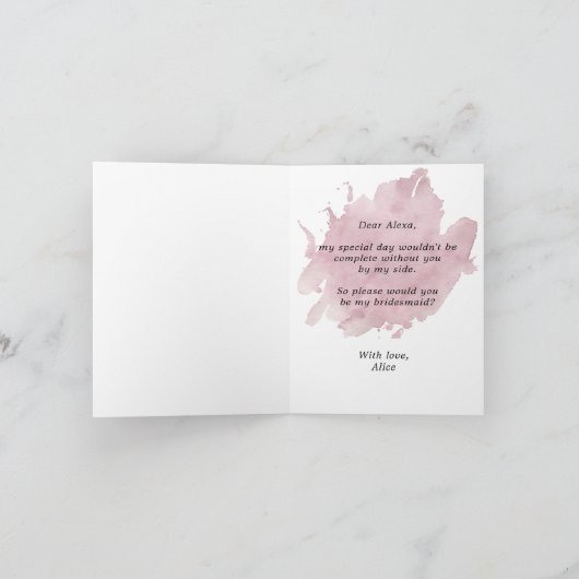 パステルトロピカルフェスティバル花嫁の折りたたみカード シーズンカード (内部)