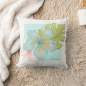 パステルトロピカルフローラアレンジメント名 クッション (ブランケット)