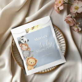 パステルトロピカルベビーシャワージャングルサファリ動物 フェイバーバッグ