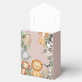 パステルトロピカルベビーシャワージャングルサファリ動物 フェイバーボックス (オープン)