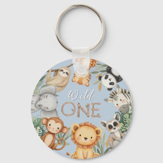 パステルトロピカルワイルドワンジャングルサファリ動物 キーホルダー