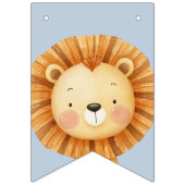 パステルトロピカルワイルドワンジャングルサファリ動物 バンティングフラッグ (第1の旗)