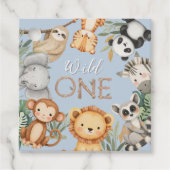 パステルトロピカルワイルドワンジャングルサファリ動物 フェイバータグ (正面)