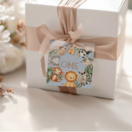 パステルトロピカルワイルドワンジャングルサファリ動物 フェイバータグ