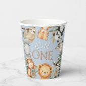 パステルトロピカルワイルドワンジャングルサファリ動物 紙コップ (裏面)
