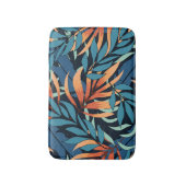 パステルトロピカル抽象芸術ボタニカル バスマット (正面縦)