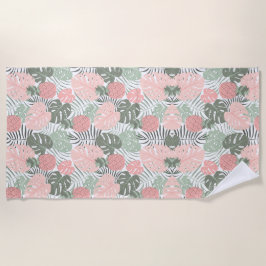 パステルトロピカル ビーチタオル