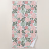 パステルトロピカル ビーチタオル (正面)