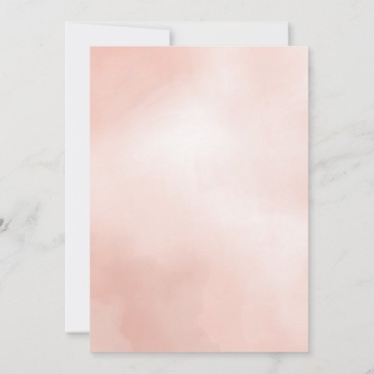 パステルトロピカル+金ゴールド幾何学的ベビーシャワー招待状 セーブザデート (裏面)