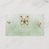 パステルトンネッドトランクルバタフライアポイントメントカード 名刺 (正面)