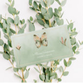 パステルトーンダルトランクバタフライビジネスカード 名刺