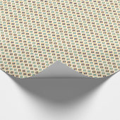 パステルトーントライバルジオメトリックパターン ラッピングペーパー (角)