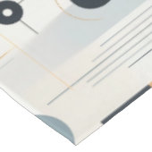 パステルトーンミッドセンチュリー幾何学模様 テーブルクロス (アングル)