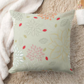 パステルトーンレトロフラワーラージプリント クッション (ブランケット)