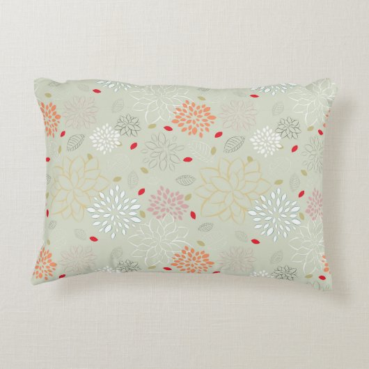 パステルトーンレトロフラワー アクセントクッション (裏面)