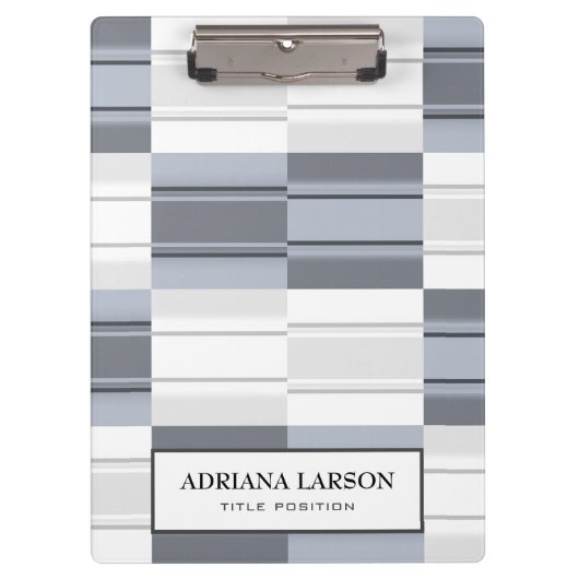 パステルトーン長方形 クリップボード (正面)