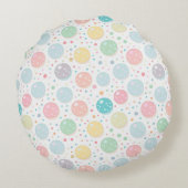 パステルドットアンパーフェクトパターン ラウンドクッション (裏面)